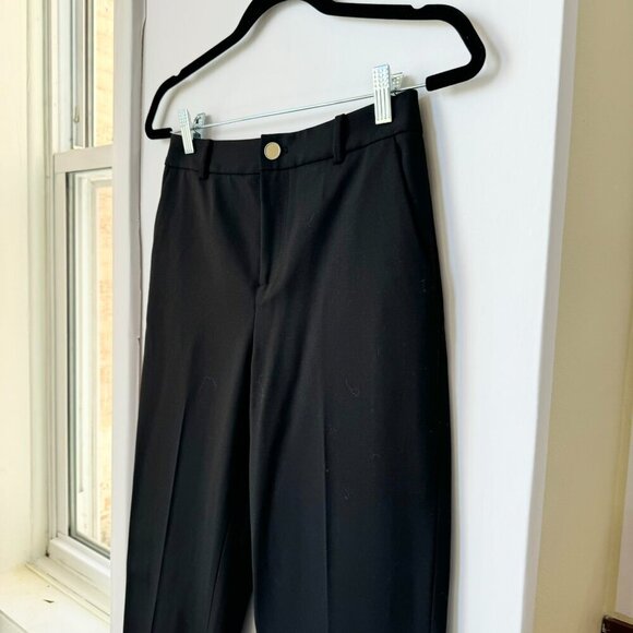 NWT Club Monaco Borrem Pant in Black Ankle Wool Straight Leg Suit Trouser - Picture 6 of 12